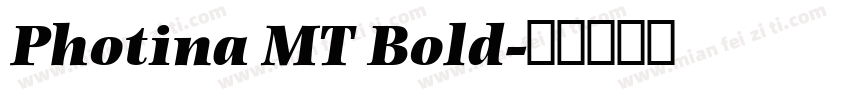 Photina MT Bold字体转换